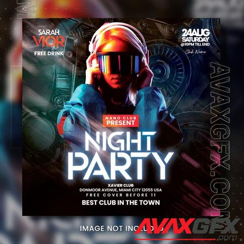 Night club flyer psd vol 3