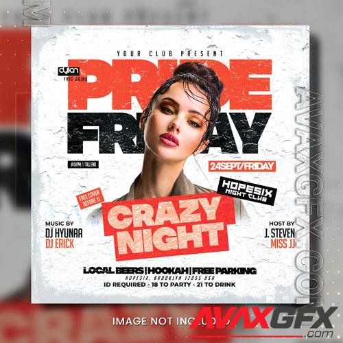 Night club flyer psd vol 1