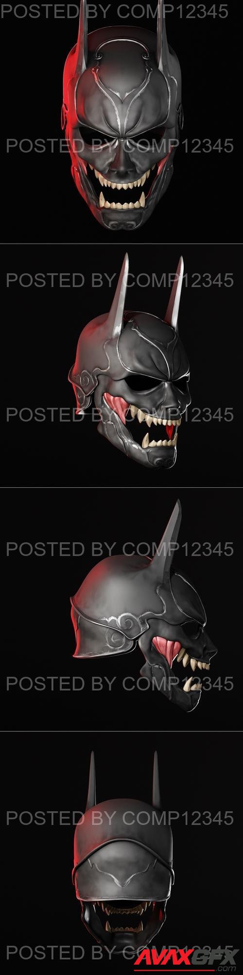 Yosh Studios - Sengoku Batman Mask 3D Print
