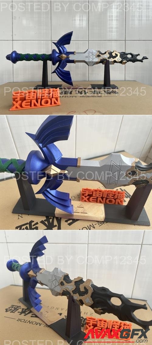 The Legend of Zelda Tears of the Kingdom Master Sword 3D Print