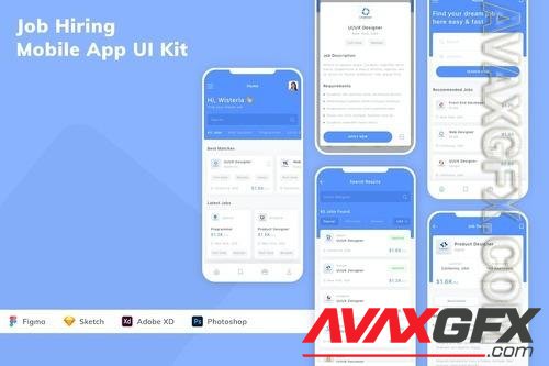 Job Hiring Mobile App UI Kit