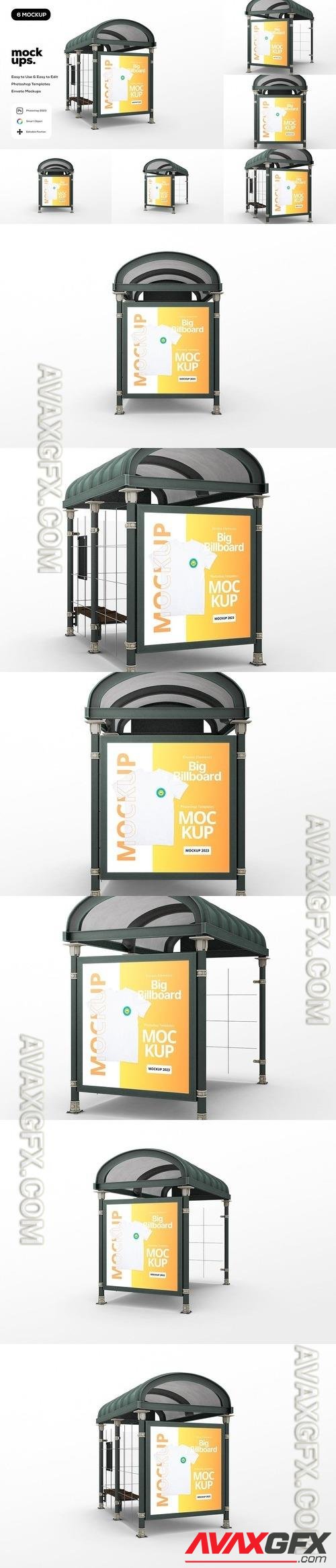 Bus Stop Billboard Mockup