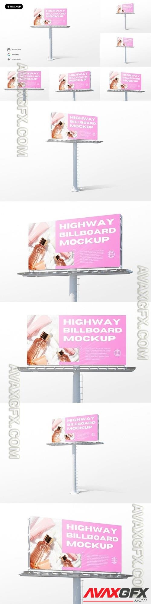 Highway Ads Billboard Mockup