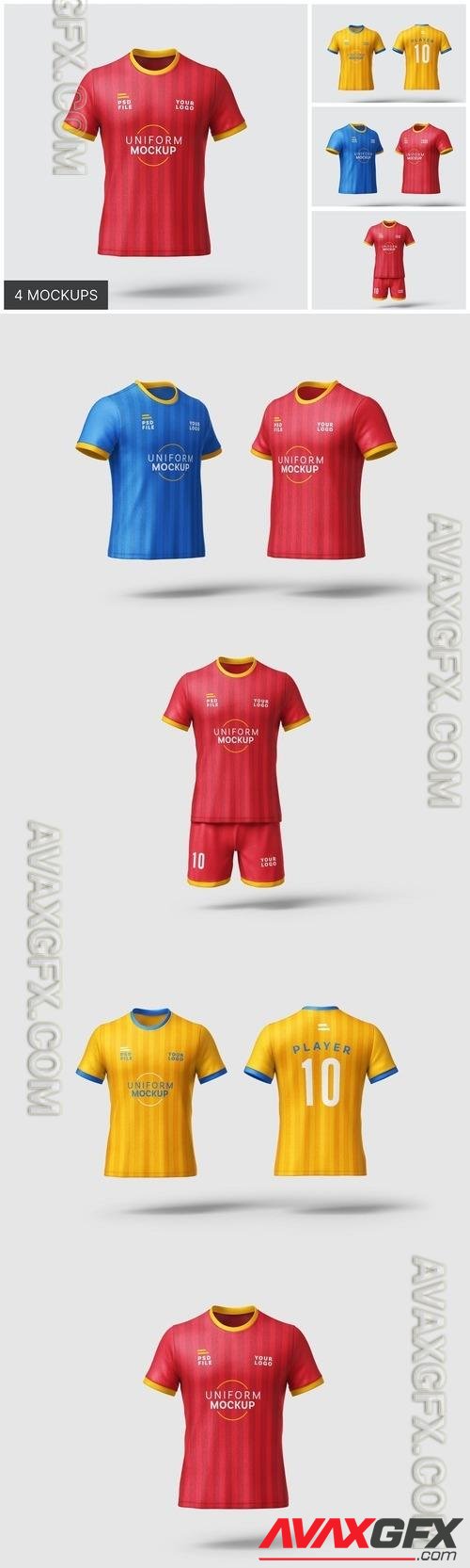 Soccer Kit Mockup Set