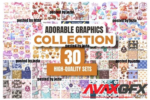 Adorable Graphics Collection - 30 Premium Graphics