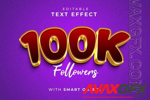 PSD purple background with a number of followers in gold letters