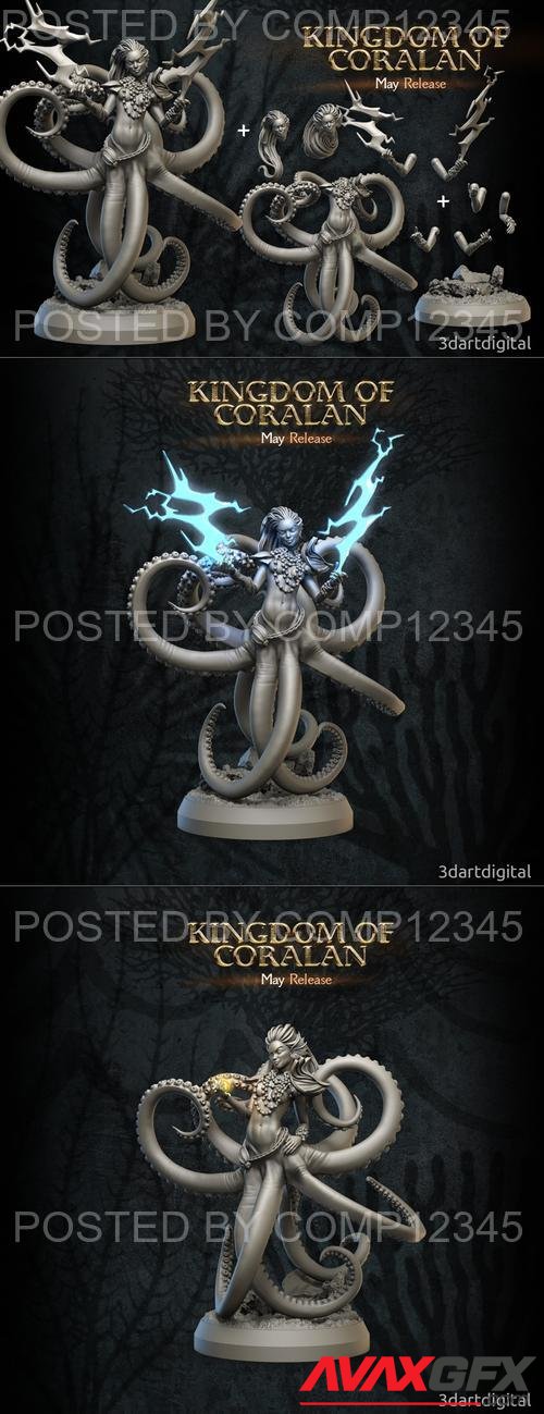 3DArtDigital - Kingdom of Coralan - Mizuna 3D Print