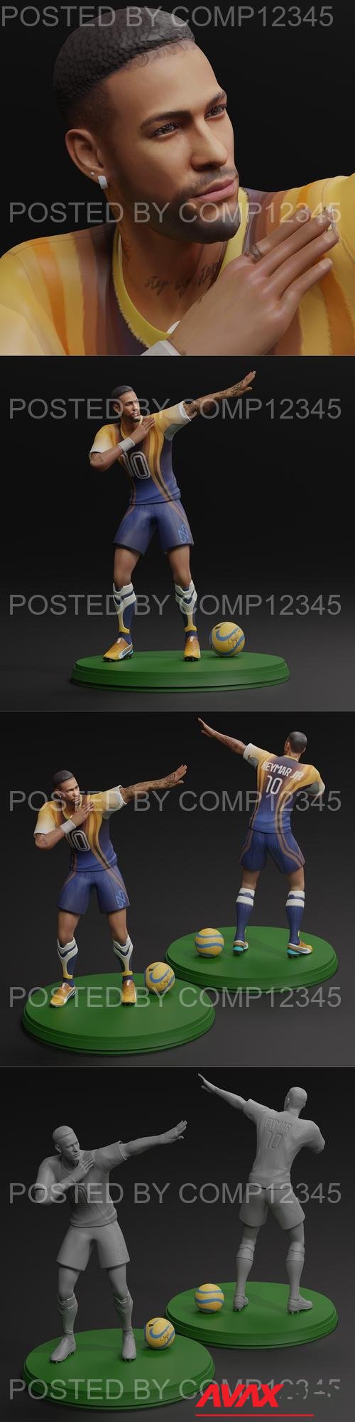 Neymar Dub Pose Fan-Art 3D Print