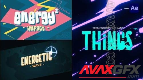 2D Energy Text Logo Reveals [After Effects] 45811523 [Videohive]