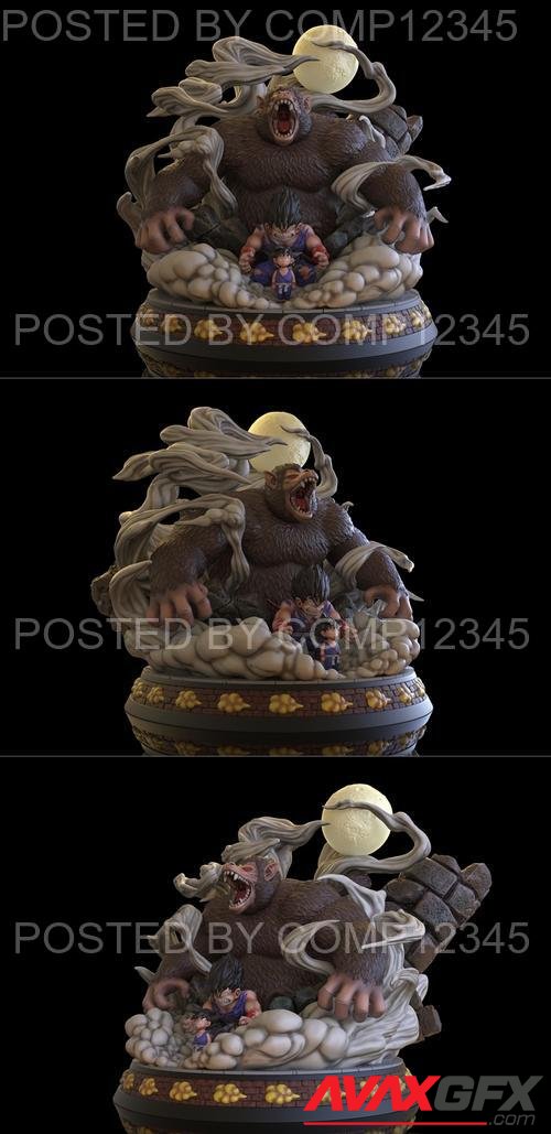 Goku Gorilla Transformation 3D Print