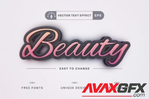 Beauty - Editable Text Effect - 16531935