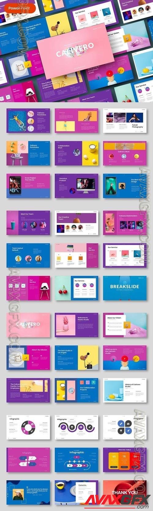 Calivero – Creative Business PowerPoint Template