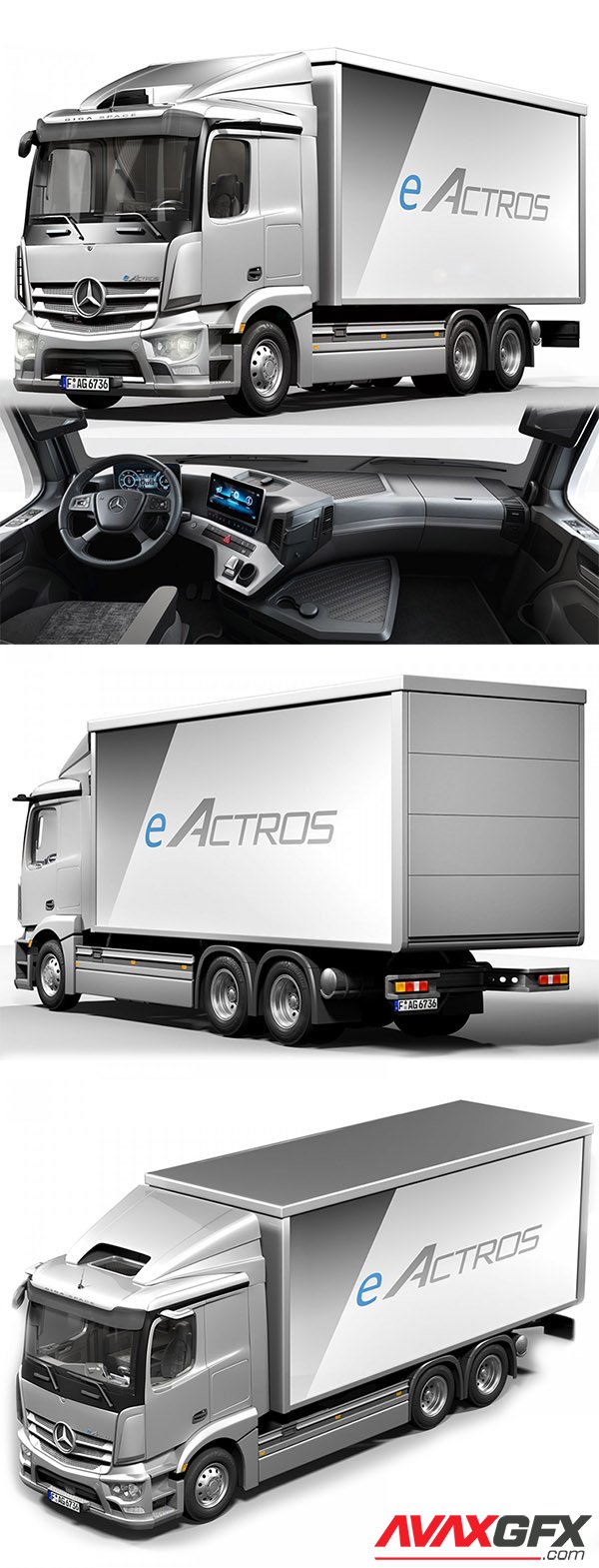 Mercedes-Benz eACTROS 3D Model