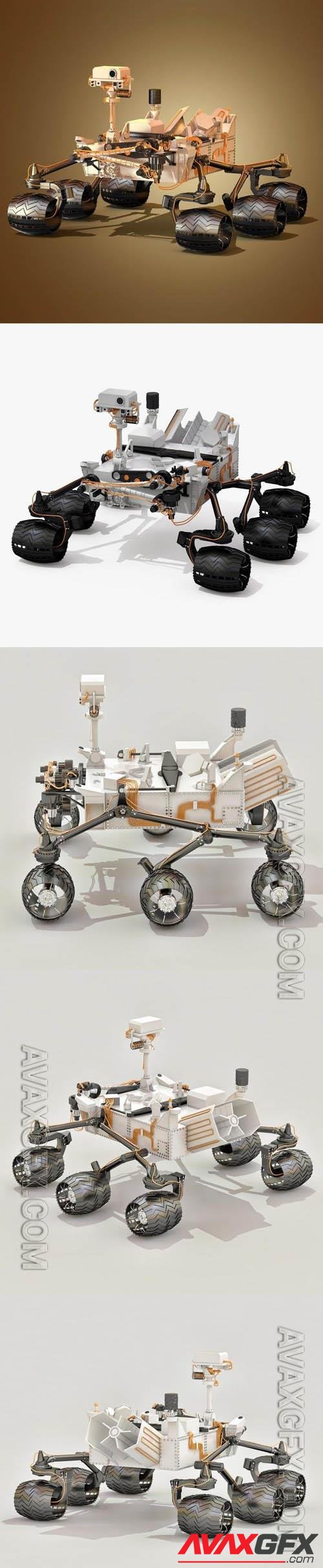 NASA Mars Exploration Rover Curiosity - 3d model