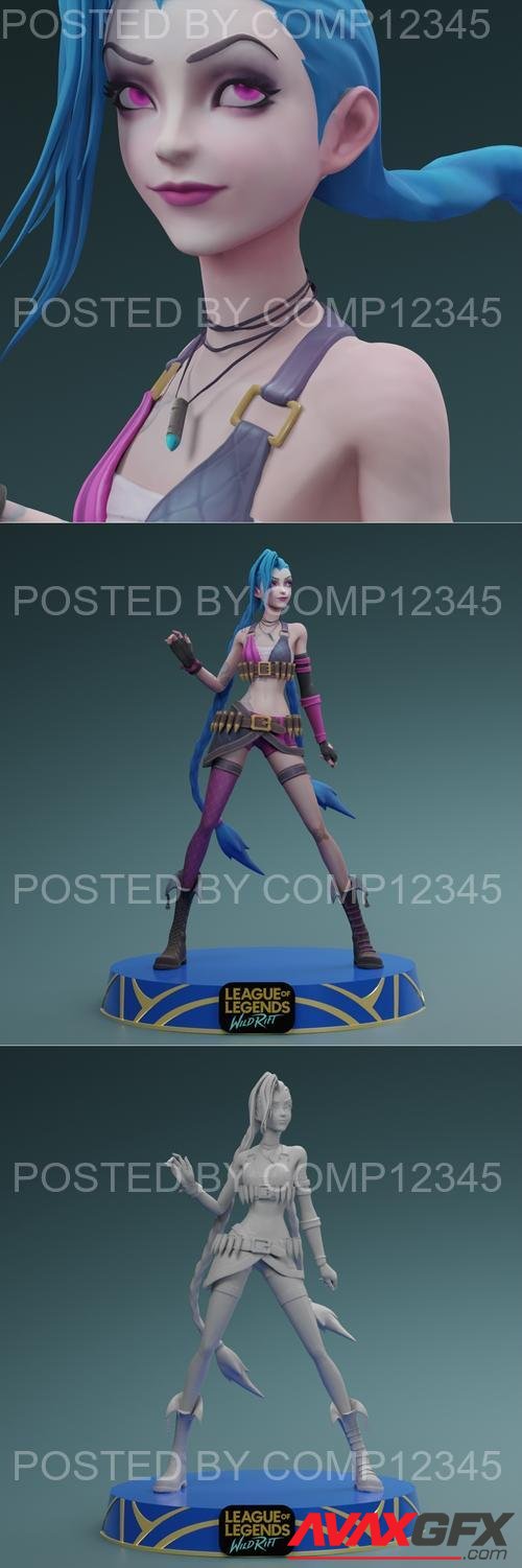 Jinx League of Legends Wild Rift 3D Print