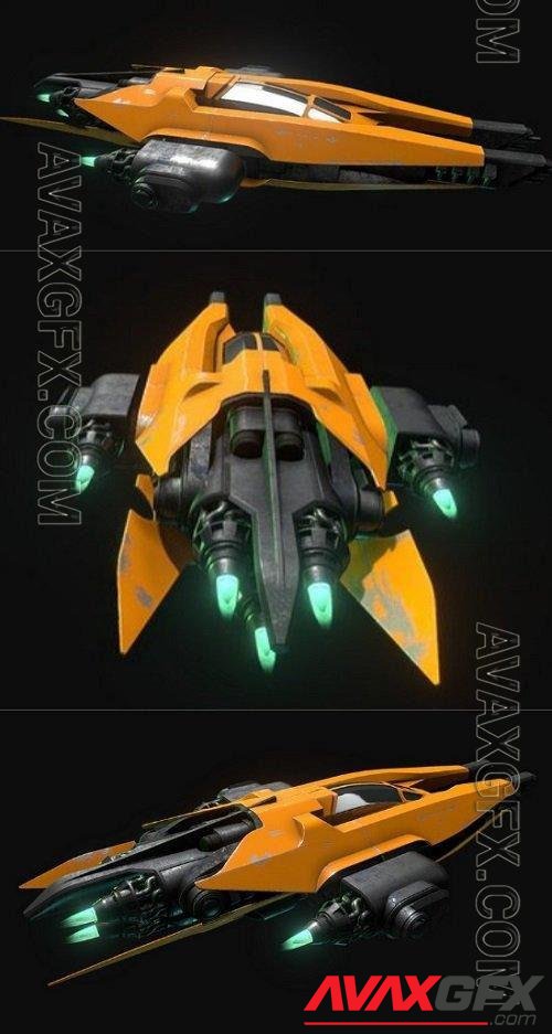 Spaceship - 3d model » Premium GFX Products - AVAXGFX