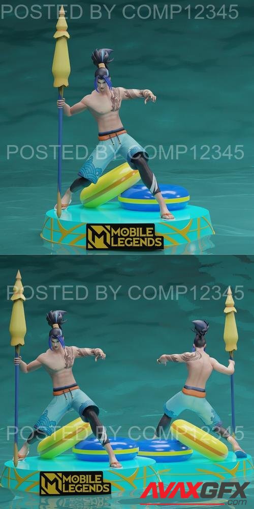 Zilong Summer Skin Mobile Legends 3D Print