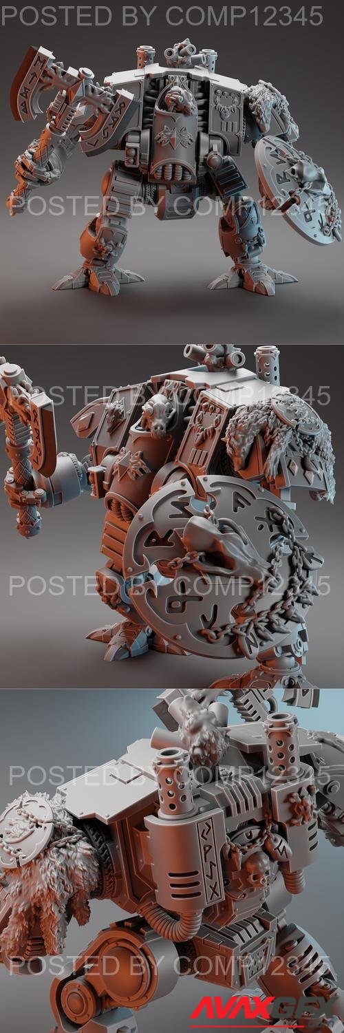 Canis Lupus Cybernetic Canine Crushing Thicc Boi 3D Print