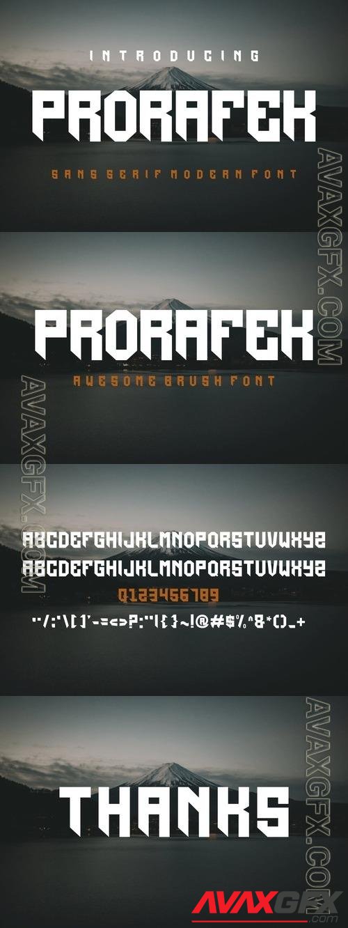 PROFAREK Font