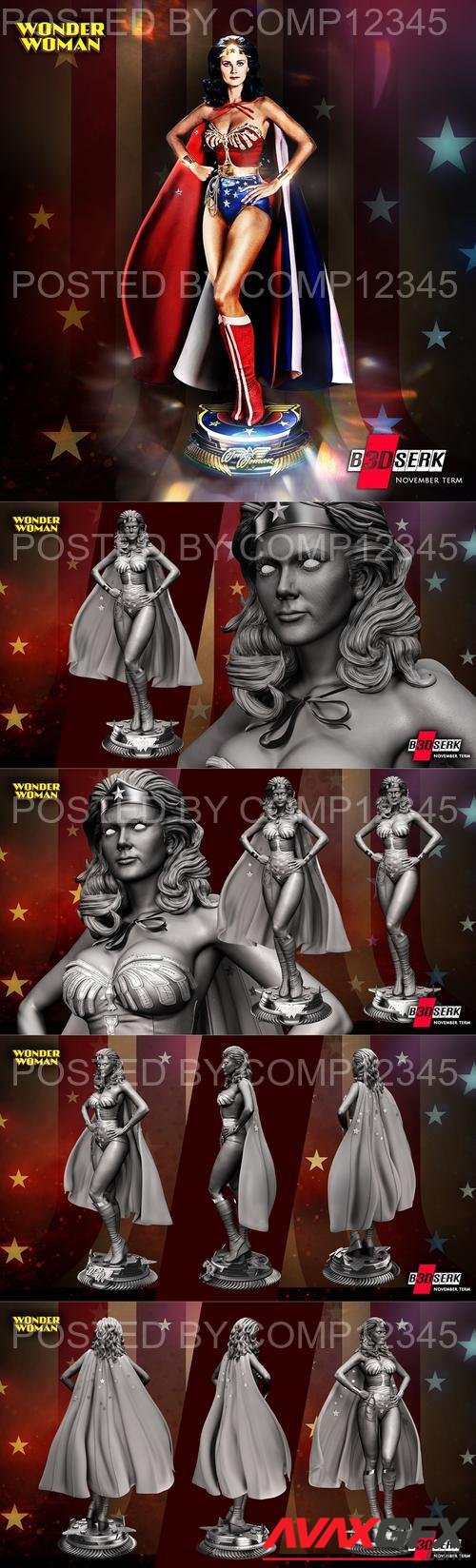 B3DSERK - Linda Carter Wonder Woman Statue 3D Print