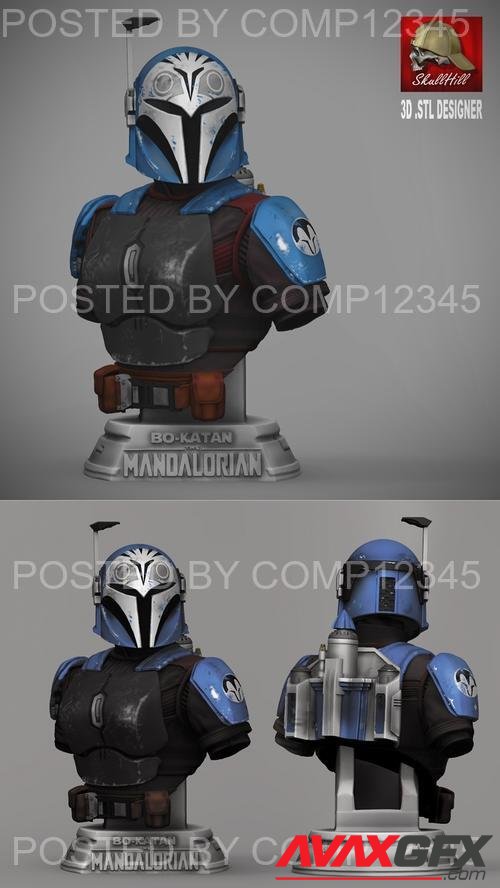 Bo-Katan the Mandalorian Bust 3D Print