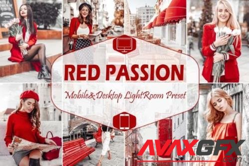 10 Red Passion Mobile & Desktop Lightroom Presets, Ruby Warm  - 2602348