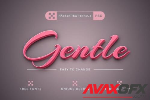 Gentle - Editable Text Effect - 16536574