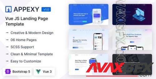 Appexy - Vue Landing Page Template 43938799