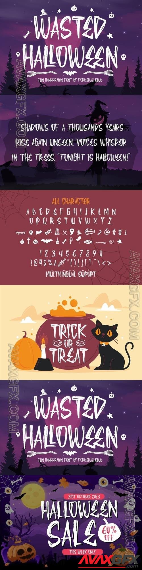 Wasted Halloween Font