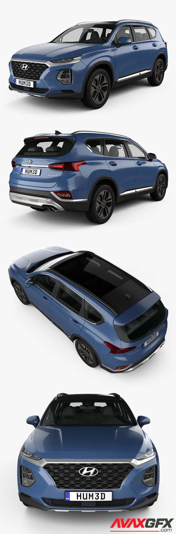 Hyundai Santa Fe (TM) 2021 3D Model