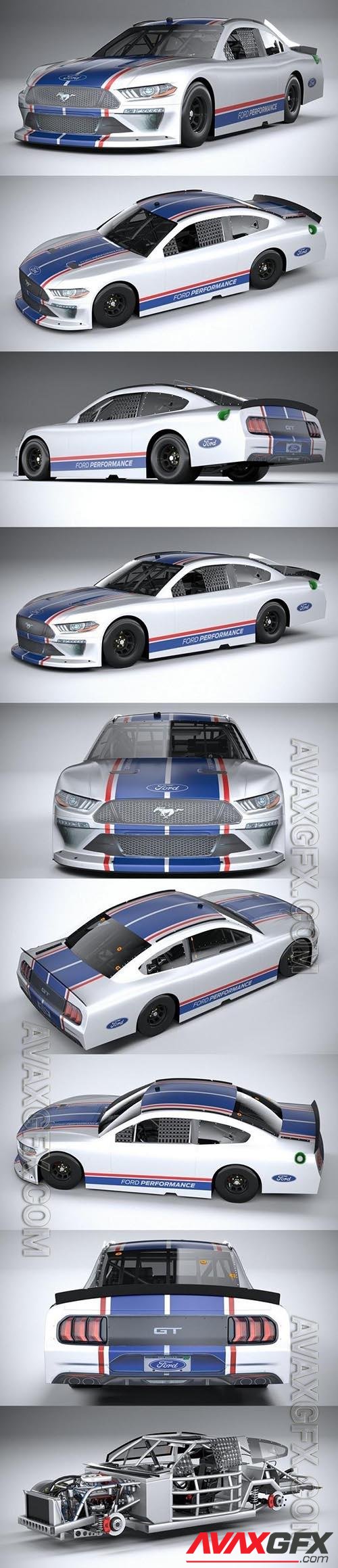Ford Mustang NASCAR 2020 - 3d model