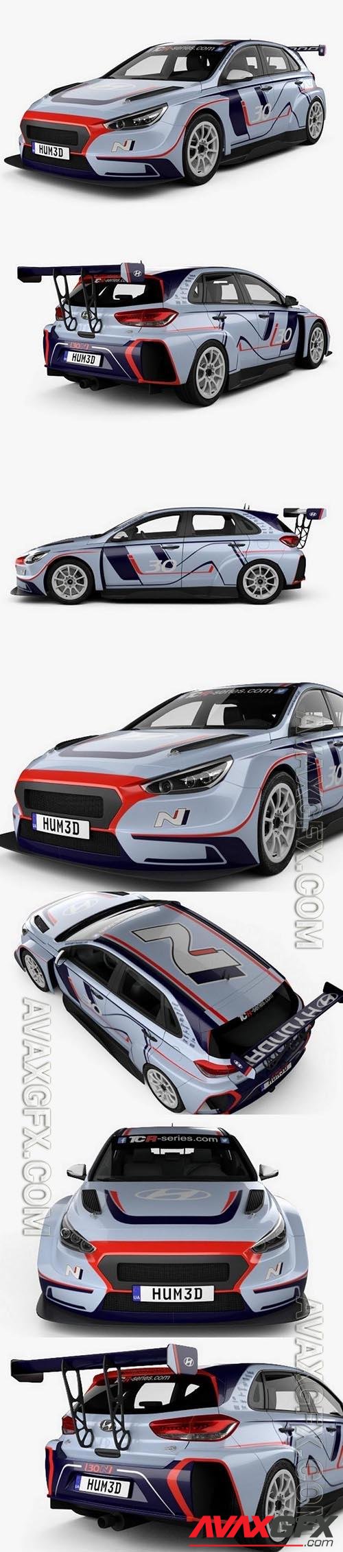 Hyundai i30 N TCR hatchback 2020 - 3d model