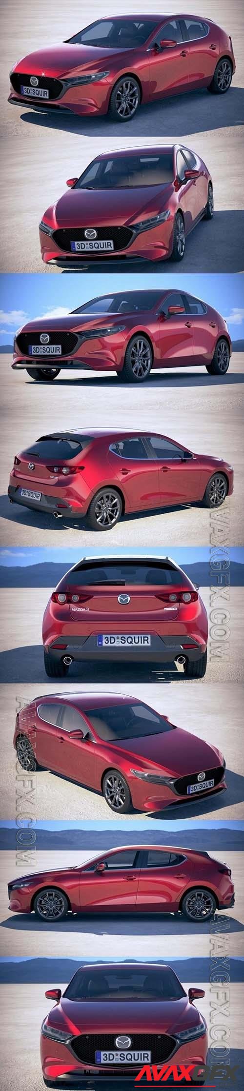 Mazda 3 2019 - 3d model