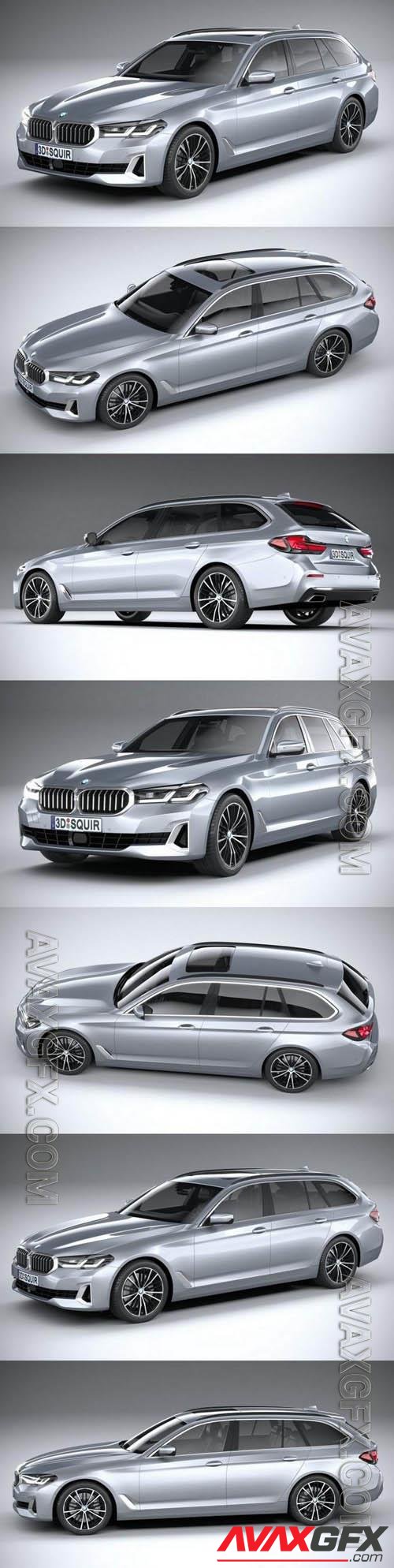 BMW 5-series Touring G31 basic 2021 - 3d model
