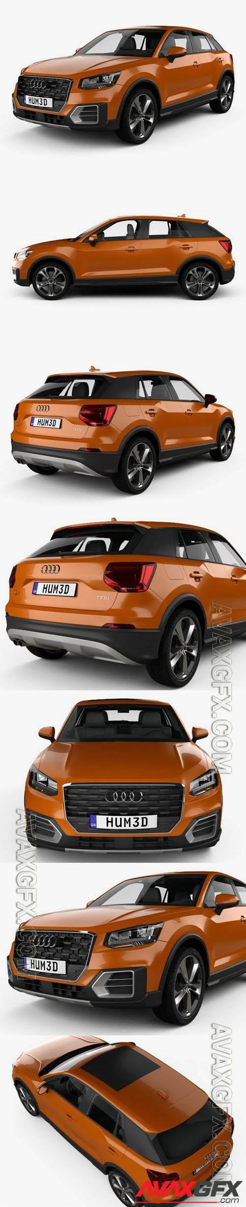 Audi Q2 2020 - 3d model