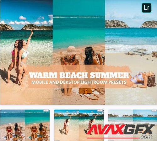Warm Beach Summer Lightroom Presets Dekstop Mobile - SNBVJ8C