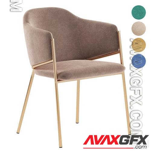 Dill dining chair - 3d model