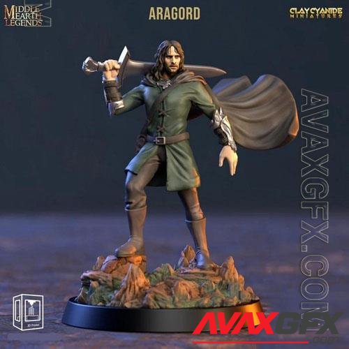 Middle Earth Legends – Aragord - 3D Print Model STL