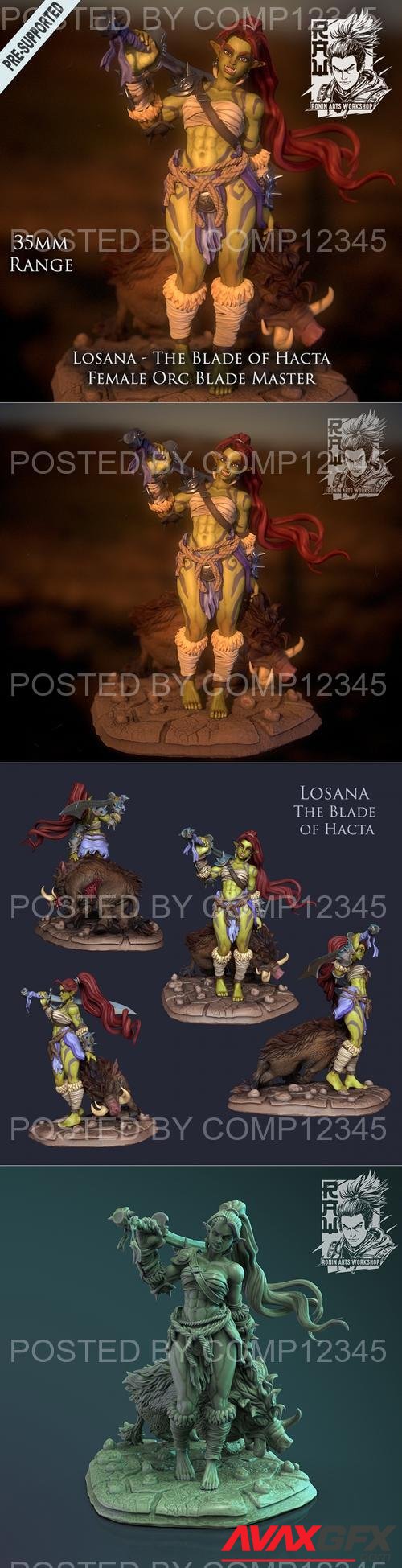 Losana - Female Orc Blademaster 3D Print