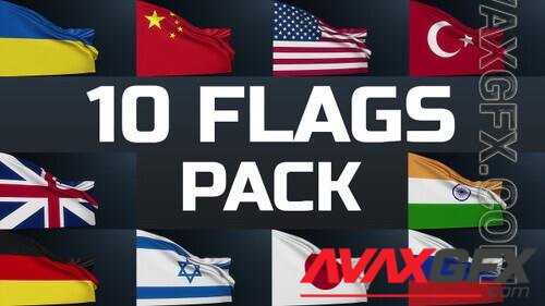 MA - 3D Waving Flags Pack 1551894