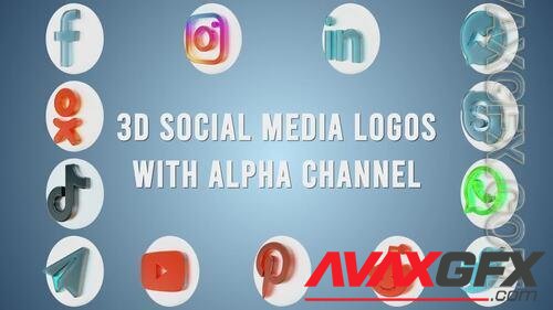 MA - 3d Social Media Logos 1351611