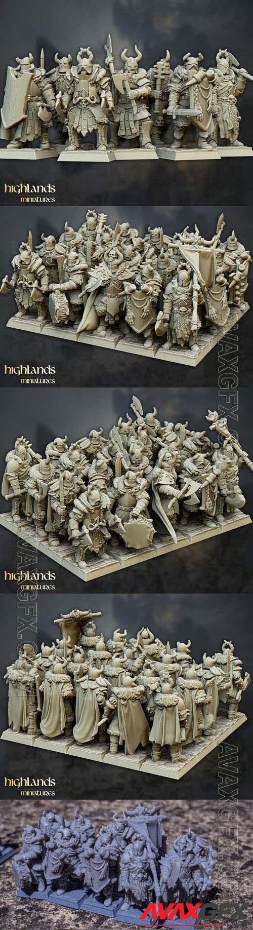 Highlands Miniatures – Varyag Warriors - 3D Print Model STL