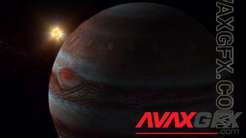 MA - 3d Jupiter Planet With Glowing Sun 1582601