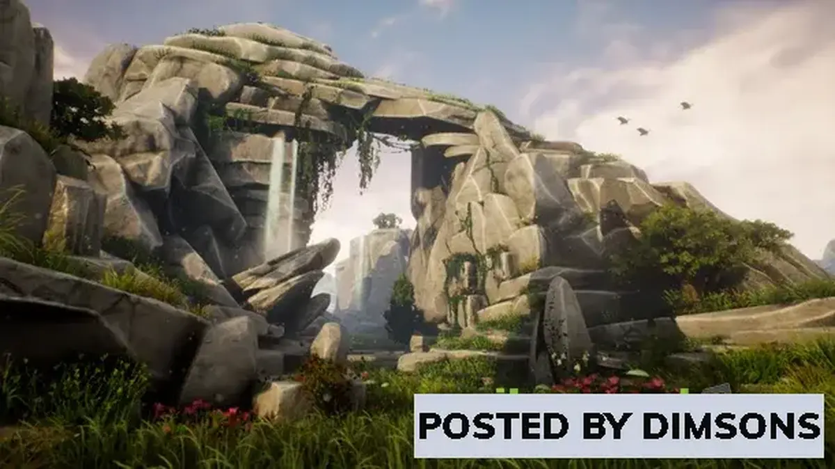 Unreal Engine Environments 45 Stylized Rock Pack v4.19-4.27, 5.0-5.2