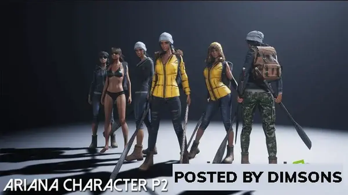 Unreal Engine Characters Ariana Character P2 (UE) v4.17-4.27, 5.0- 5.2