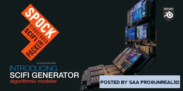 Blender addons Blender – Spock: Structured Scifi Packer v1.0.6