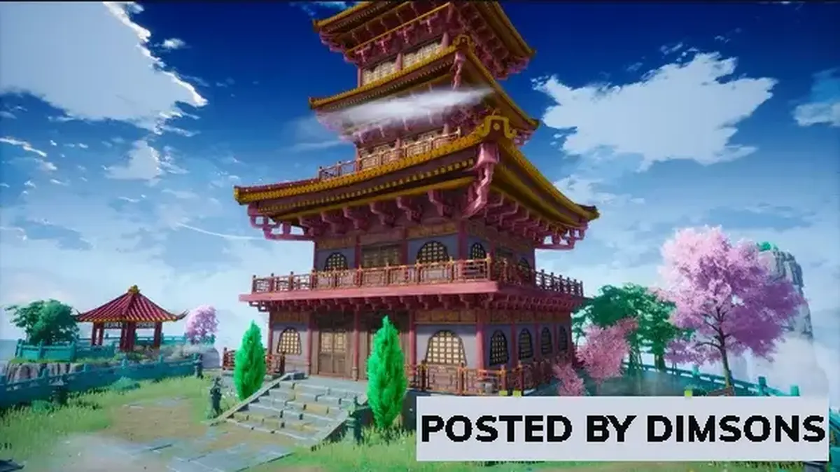 Unreal Engine Environments Cartoon Stylized Oriental Fantasy Environment v4.26-4.27, 5.0