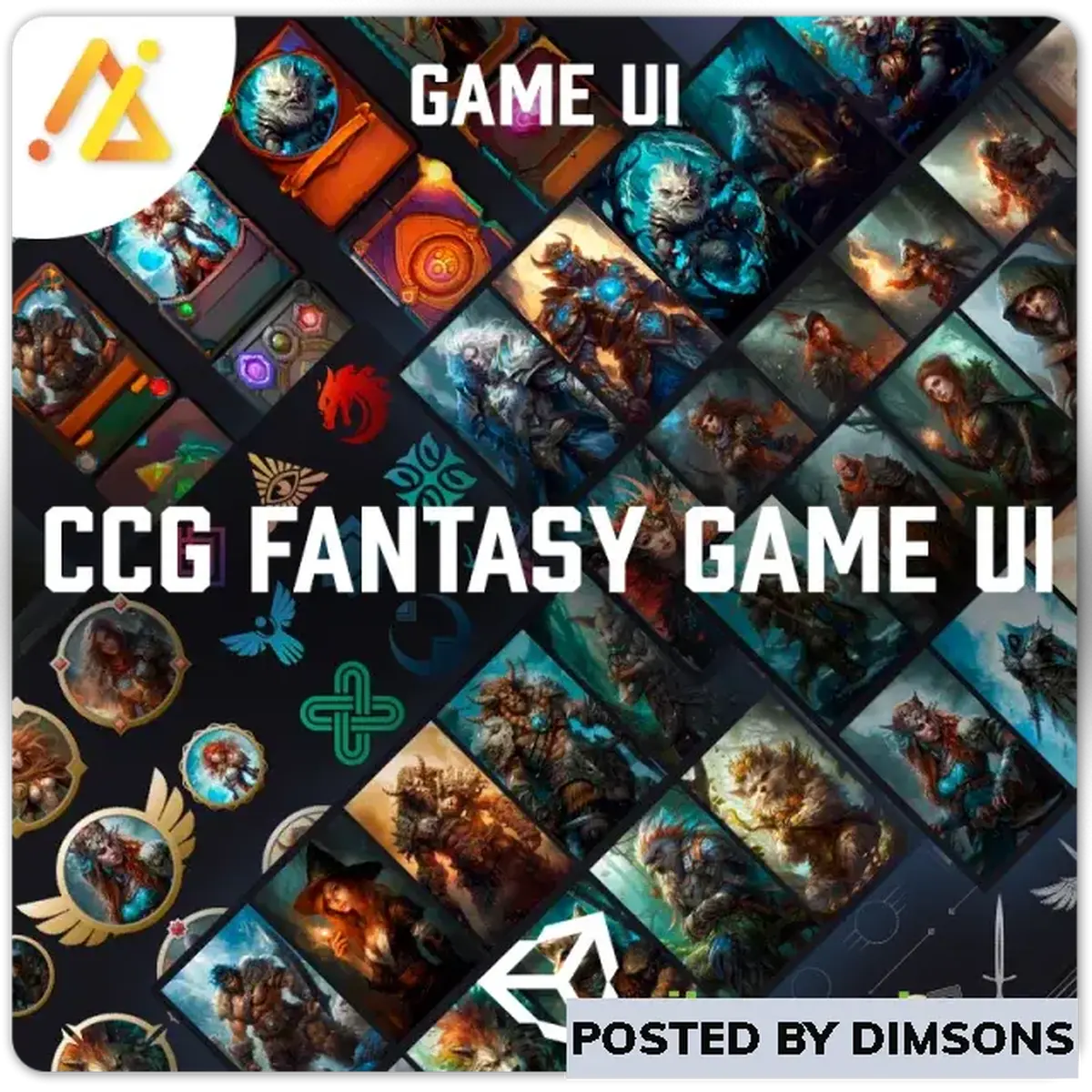 Unity 2D CCG Fantasy Game UI