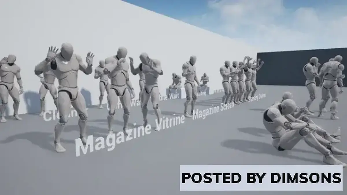 Unreal Engine Animations City Animation of People - Pack 1 v4.10-4.27