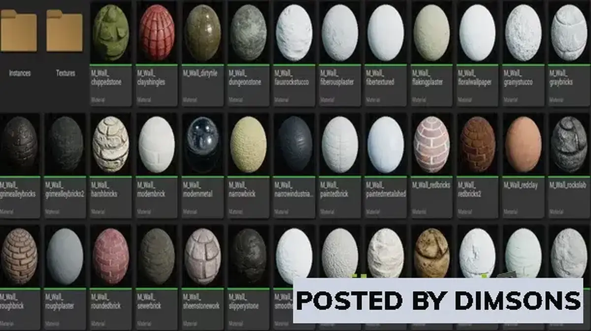 Unreal Engine Textures & Materials Cobra Wall Material Pack v5.1